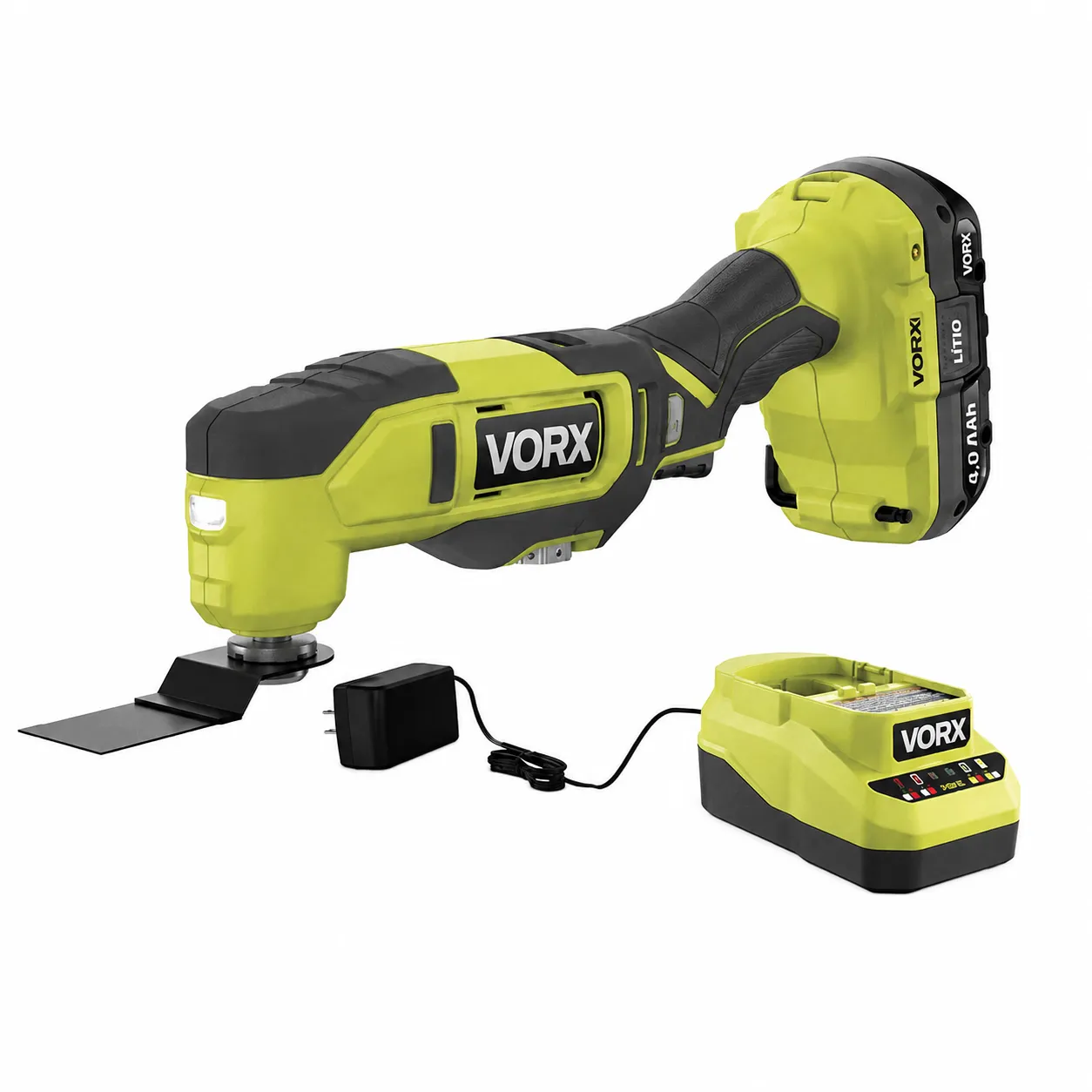 Multiferramenta VORX 18V VORX+ com Bateria 2 Ah, Carregador e Acessórios